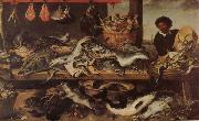 Frans Snyders Fish Stall France oil painting artist